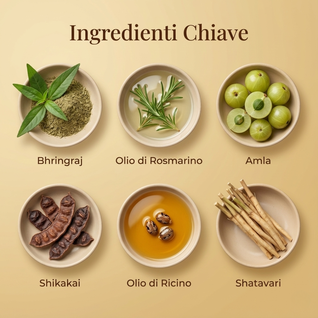 29 Erbe Olio Ayurvedico per Massaggi al Cuoio Capelluto per Alleviare lo Stress, Rivitalizzare i Capelli e Favorire il Rilassamento