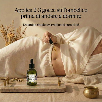 10 Erbe Olio per Ombelico per l’Equilibrio Ormonale, un Sonno Migliore e l’Equilibrio della Pelle Flaccida, Secca e con Rughe