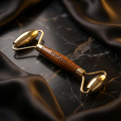 Kansa Face Roller: Oude Ayurvedische Marma-massagegereedschap voor een jeugdige, evenwichtige huid