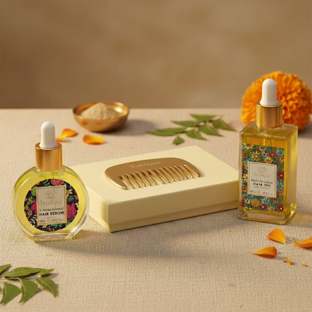 Spazzola per capelli Kansa – Detox ayurvedico per il cuoio capelluto e l'equilibrio energetico