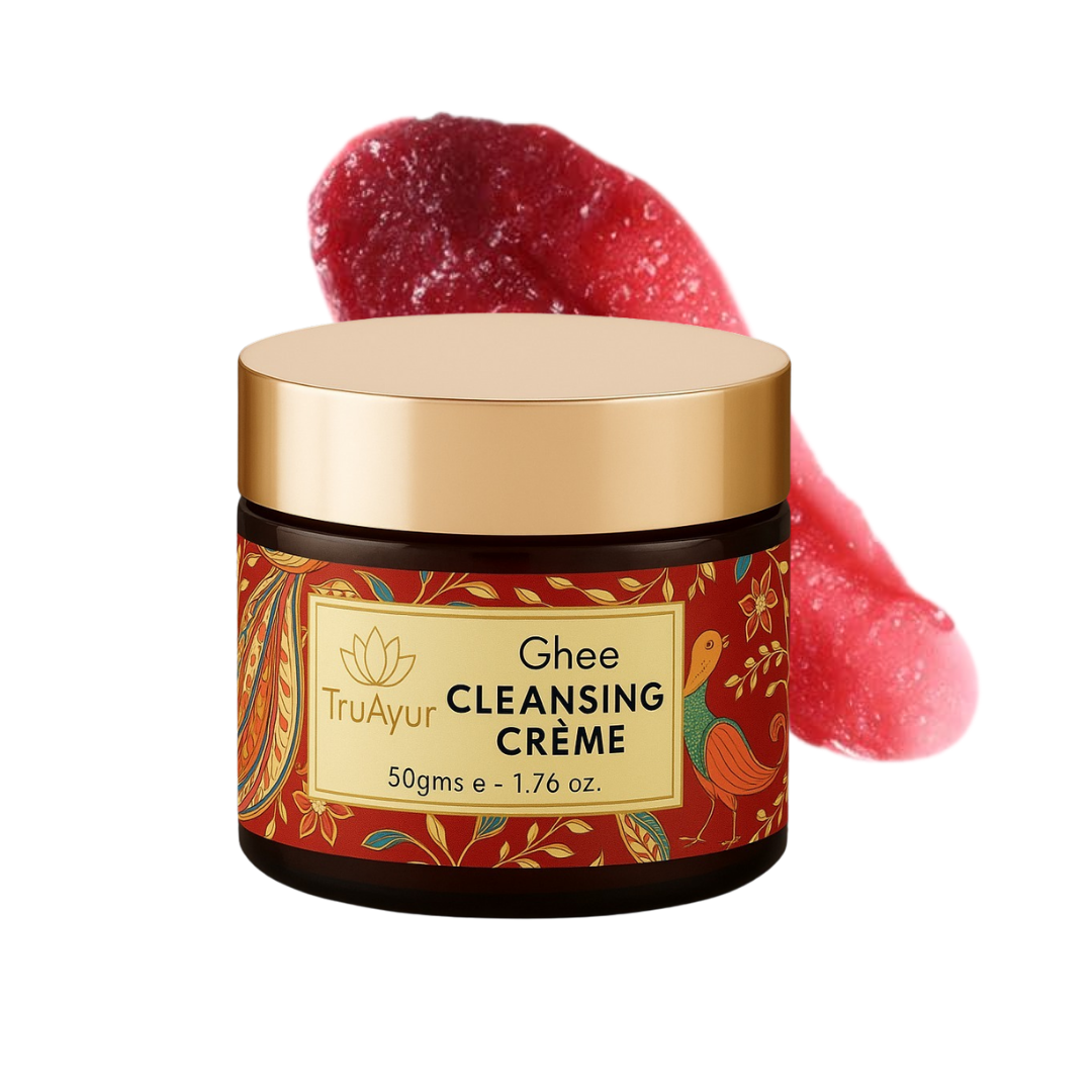 Crema viso illuminante e detergente al ghee