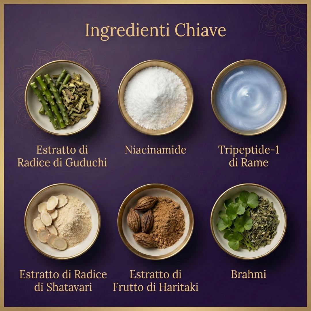 Siero viso multi-peptidico Night Repair per un boost di collagene, idratazione intensa e nuova luminosità