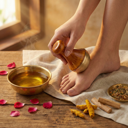 Massaggiatore plantare curativo Kansa Vatki per l'equilibrio ormonale, la salute intestinale, la disintossicazione e il miglioramento del sonno