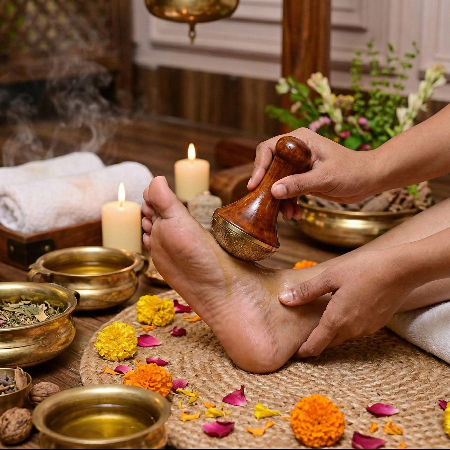 Massaggiatore plantare curativo Kansa Vatki per l'equilibrio ormonale, la salute intestinale, la disintossicazione e il miglioramento del sonno