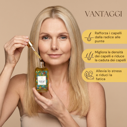 29 Erbe Olio Ayurvedico per Massaggi al Cuoio Capelluto per Alleviare lo Stress, Rivitalizzare i Capelli e Favorire il Rilassamento