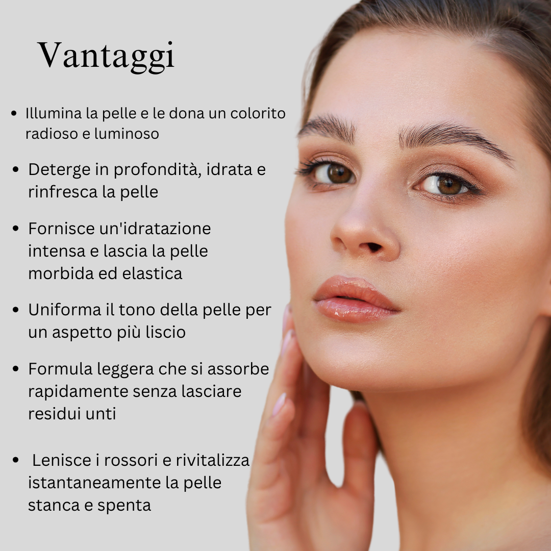 Duo viso fresco con zafferano del Kashmir e Mulethi (detergente viso e gel viso Aloe Fresh)