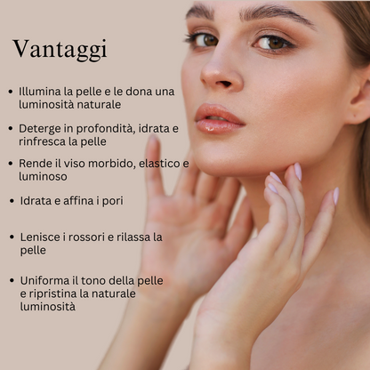 Rituale per una pelle radiosa (crema da giorno oro 24 carati e detergente viso)