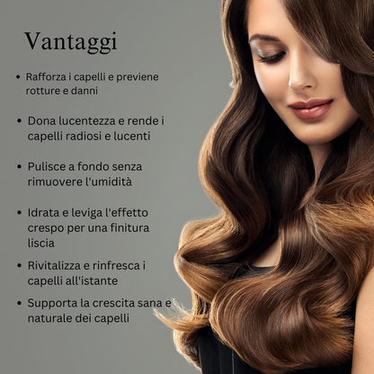 Combinazione di idratazione dei capelli (detergente per capelli e siero per capelli)