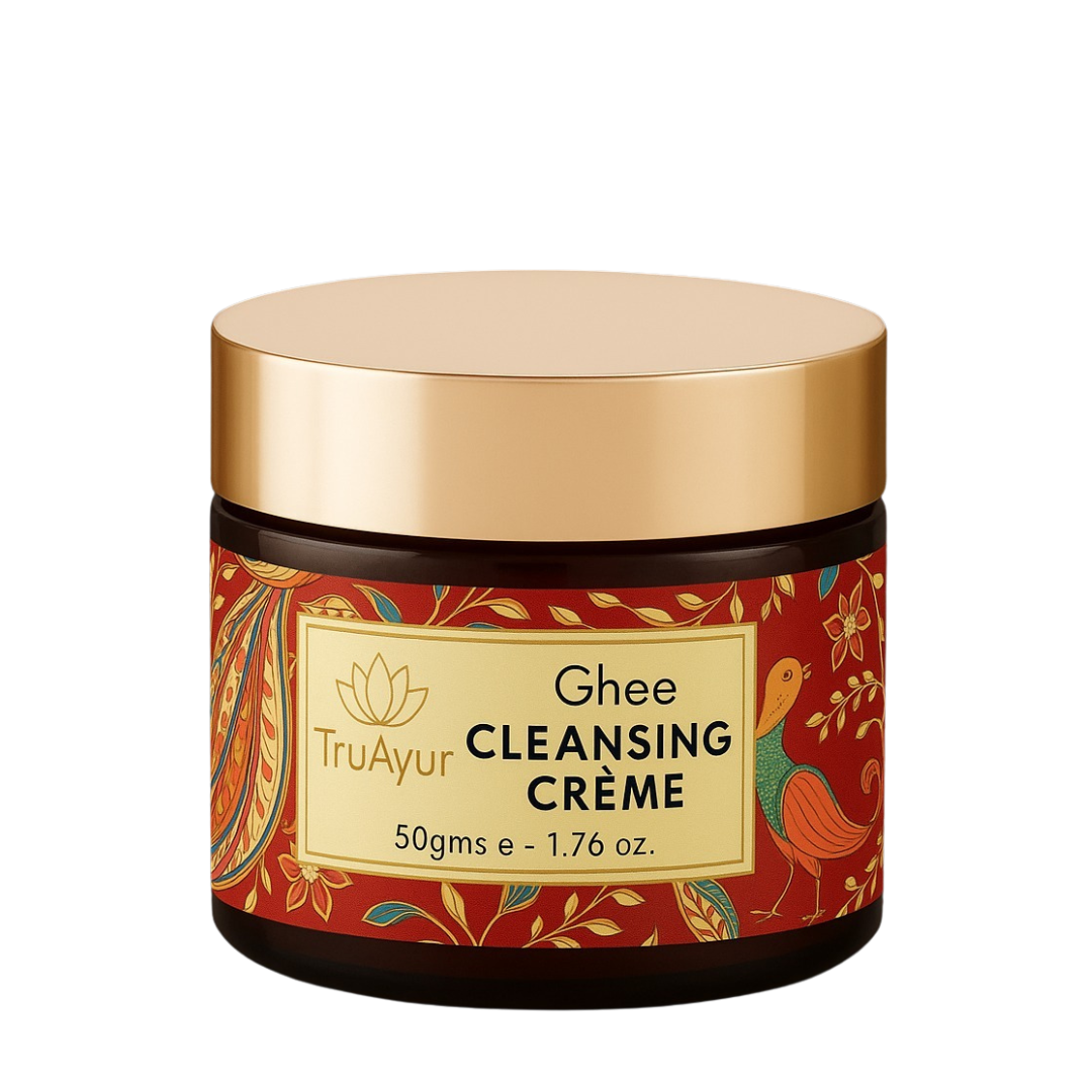 Crema viso illuminante e detergente al ghee