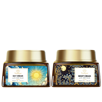 Crema combinata giorno e notte all'oro 24K