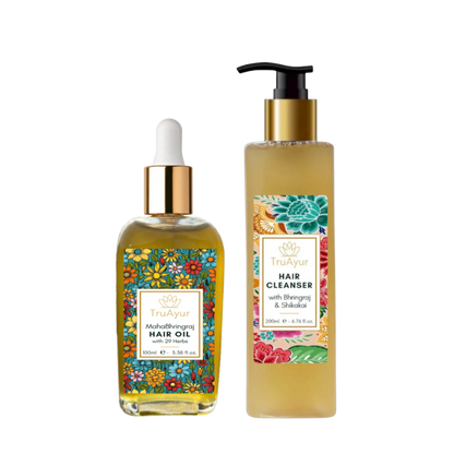 Combinazione di riparazione e rivitalizzazione dei capelli (detergente per capelli e olio per capelli)