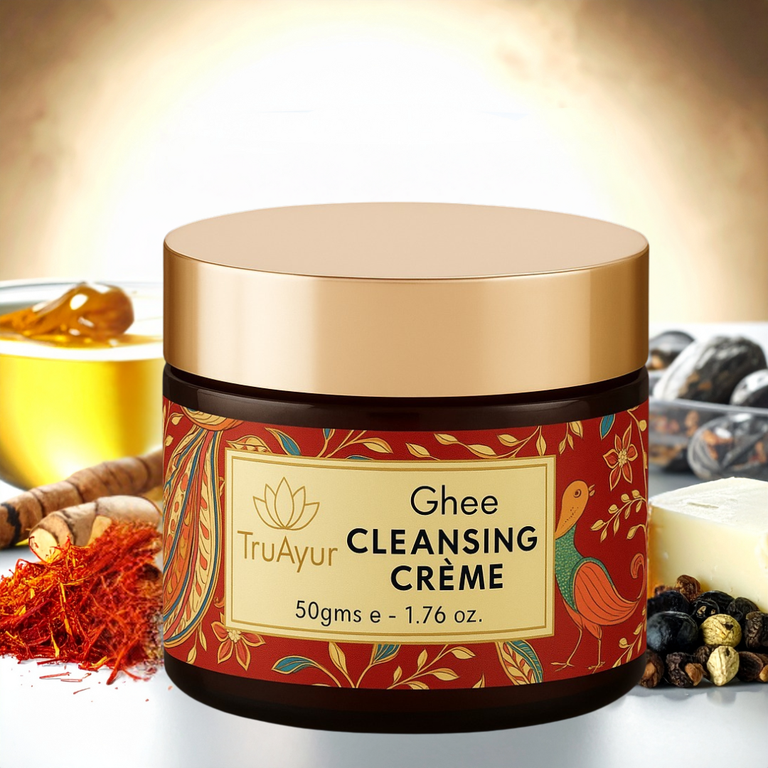 Crema viso illuminante e detergente al ghee