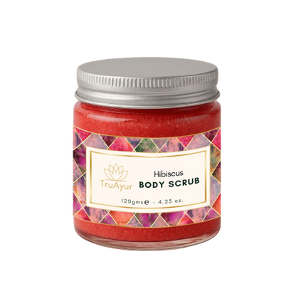 Scrub corpo all'ibisco e alla rosa