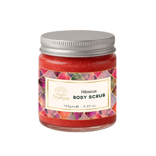 Scrub corpo all'ibisco e alla rosa