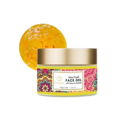 Duo viso fresco con zafferano del Kashmir e Mulethi (detergente viso e gel viso Aloe Fresh)