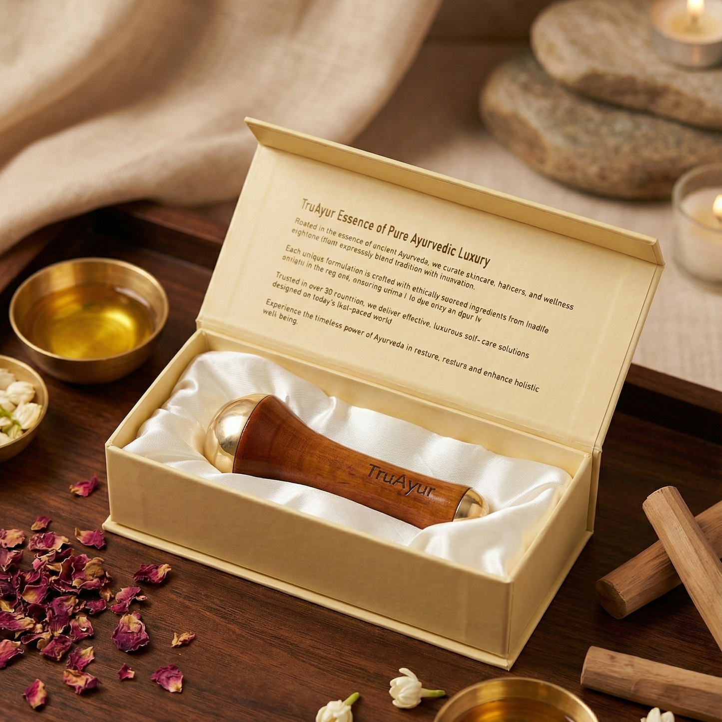 Bacchetta Kansa per massaggio viso e corpo