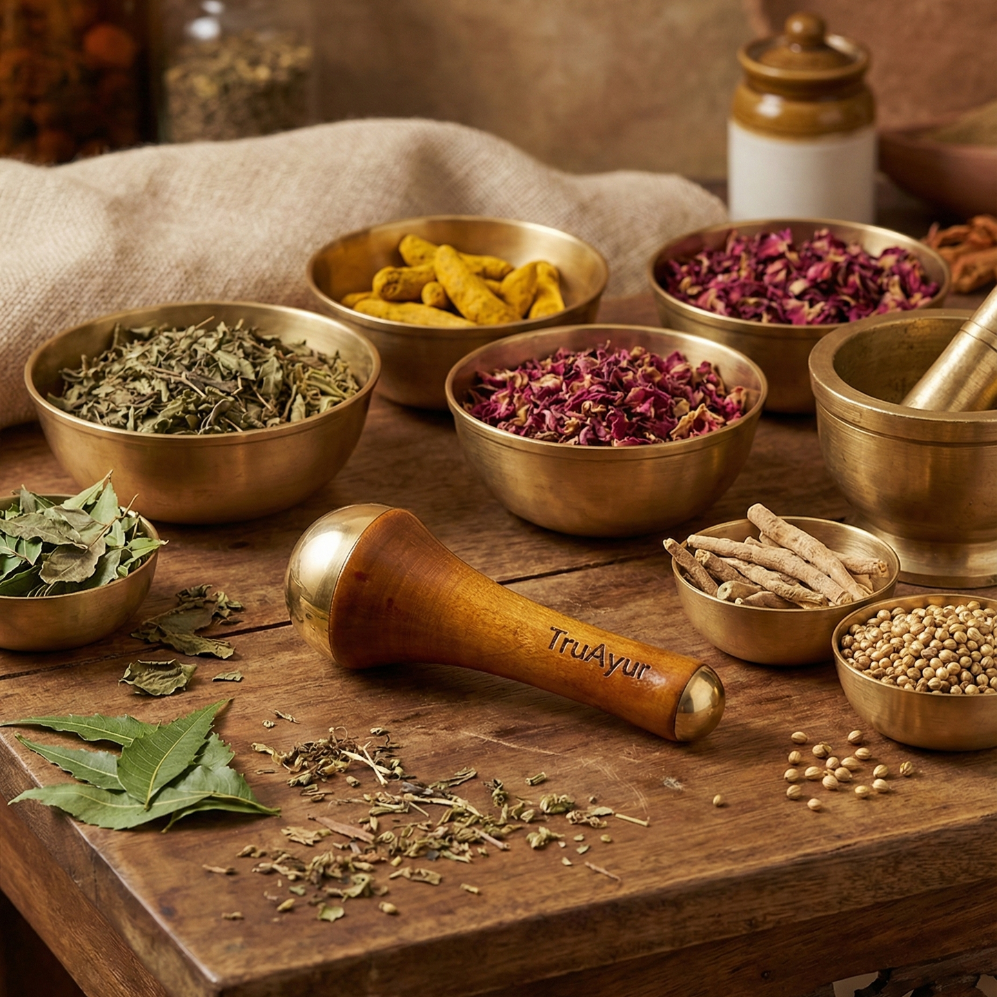 Bacchetta Kansa per massaggio viso e corpo