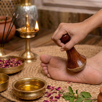 Massaggiatore plantare curativo Kansa Vatki per l'equilibrio ormonale, la salute intestinale, la disintossicazione e il miglioramento del sonno