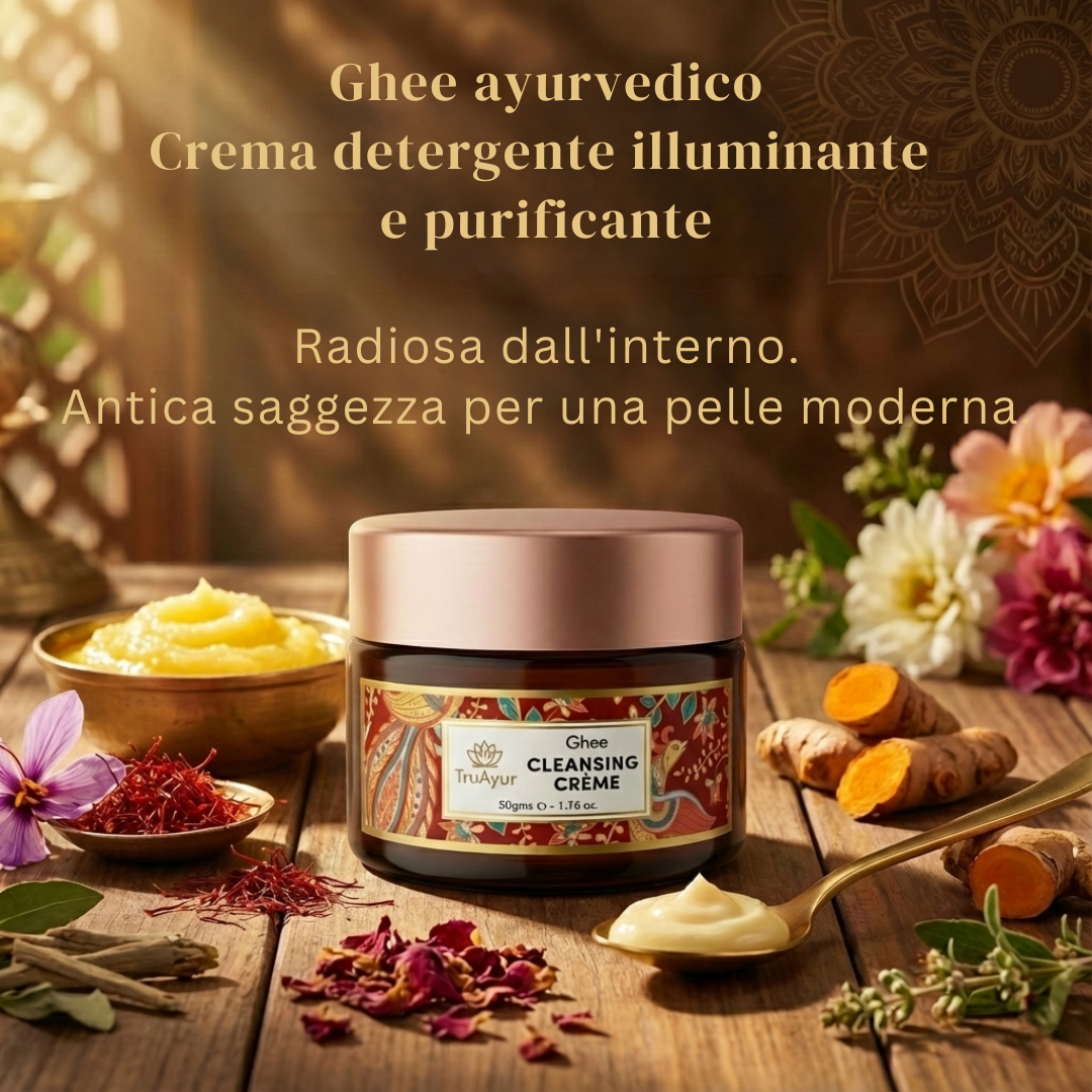 Luminosità immediata in pochissimo tempo - Crema detergente al ghee ayurvedico