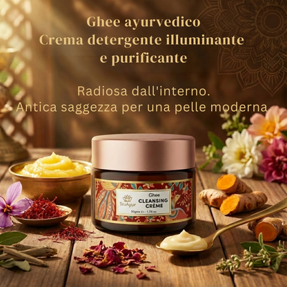 Luminosità immediata in pochissimo tempo - Crema detergente al ghee ayurvedico