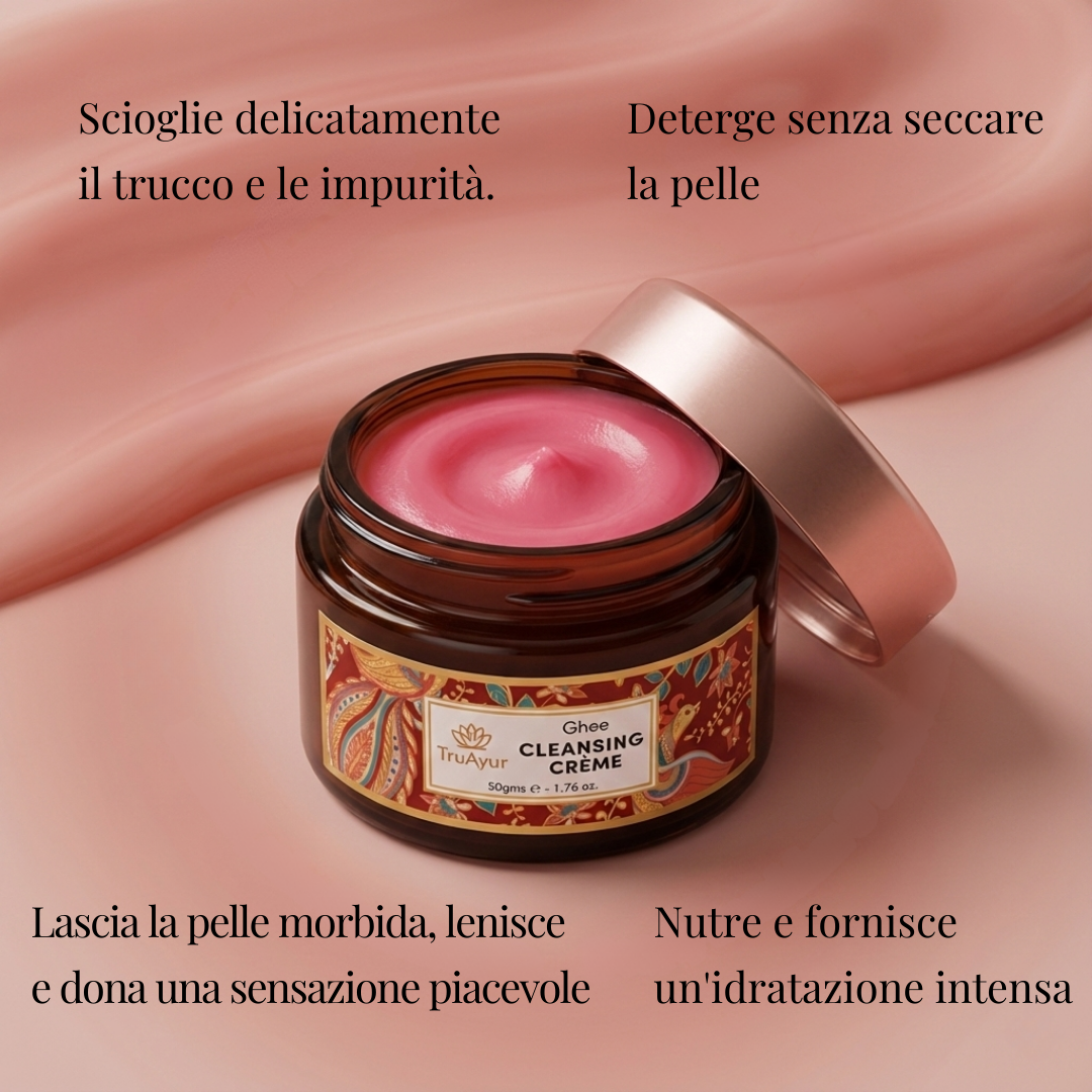 Luminosità immediata in pochissimo tempo - Crema detergente al ghee ayurvedico
