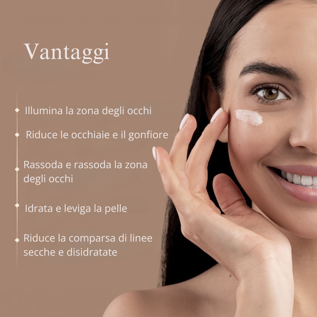 18 Erbe Siero Contorno Occhi Arricchito per Illuminare, Tonificare, Decongestionare e Ridurre le Occhiaie