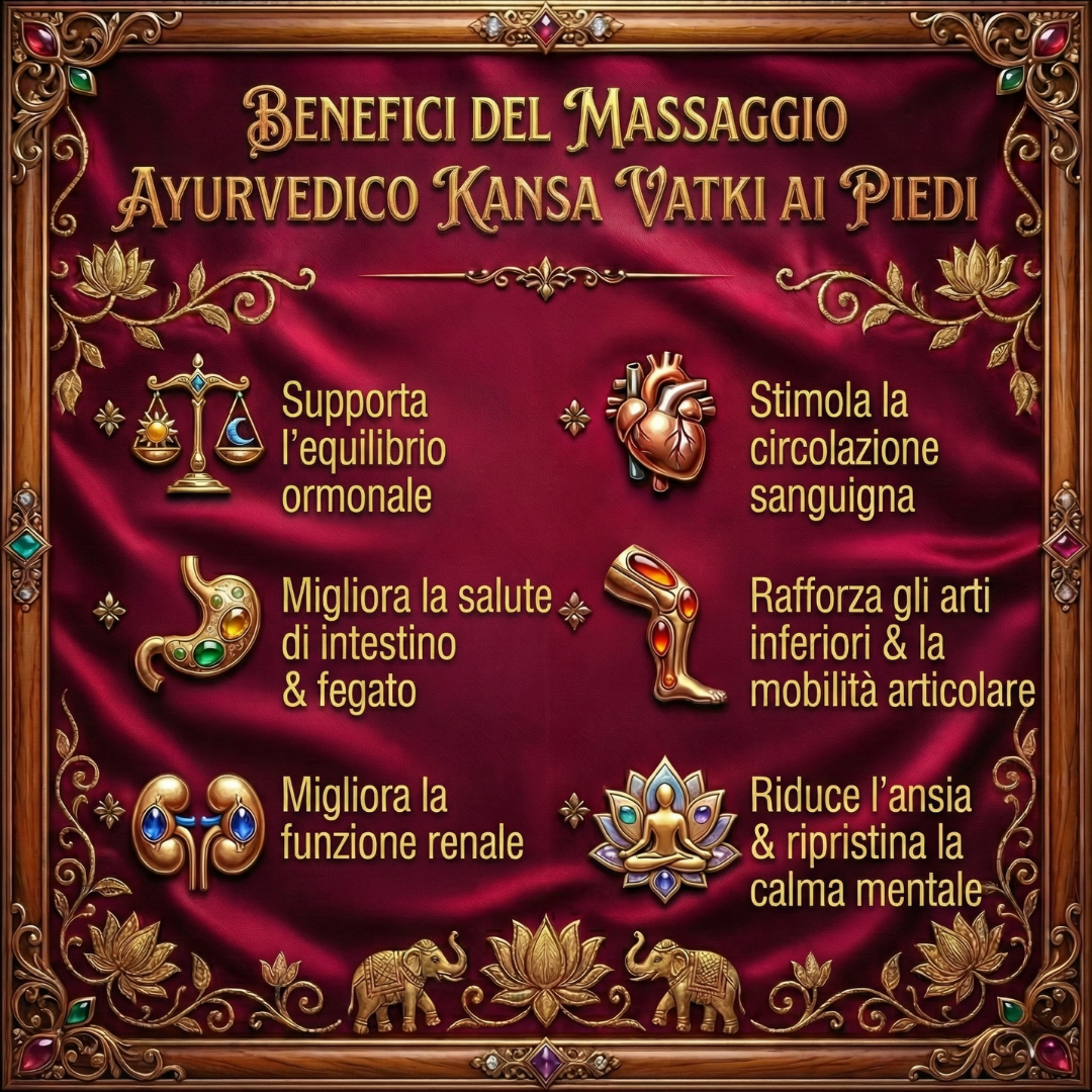 Massaggiatore plantare curativo Kansa Vatki per l'equilibrio ormonale, la salute intestinale, la disintossicazione e il miglioramento del sonno
