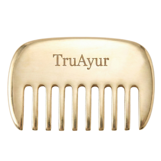 Spazzola per capelli Kansa – Detox ayurvedico per il cuoio capelluto e l'equilibrio energetico