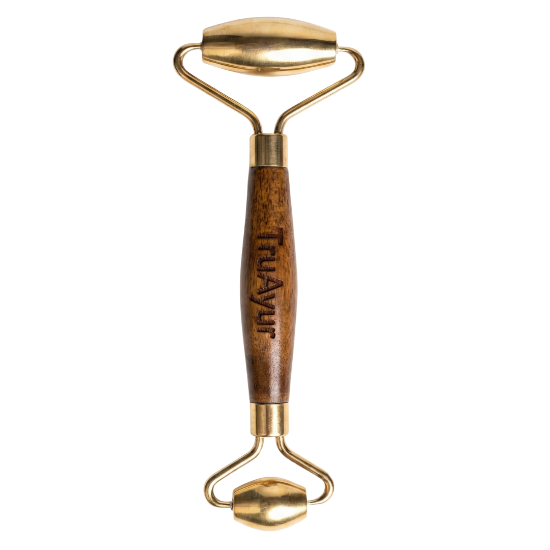 Kansa Face Roller: Oude Ayurvedische Marma-massagegereedschap voor een jeugdige, evenwichtige huid