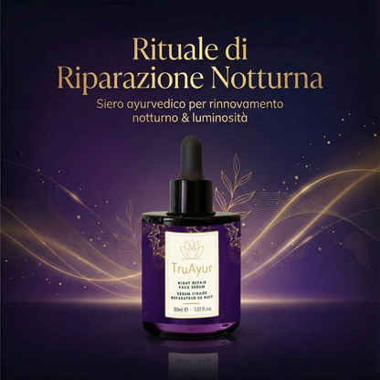 Siero viso multi-peptidico Night Repair per un boost di collagene, idratazione intensa e nuova luminosità