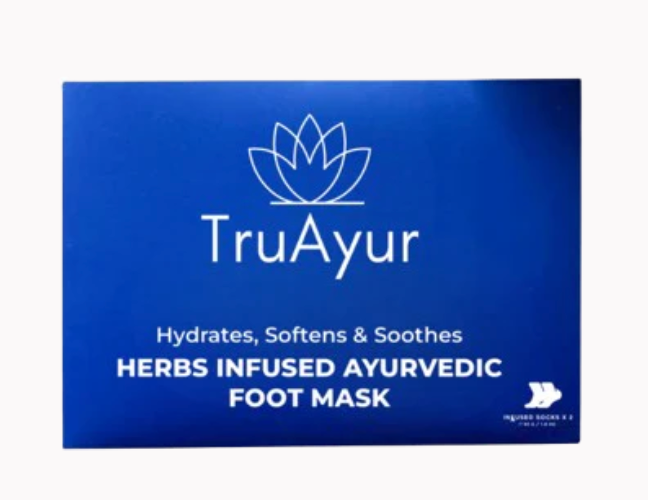 Maschera per i piedi ayurvedica alle erbe