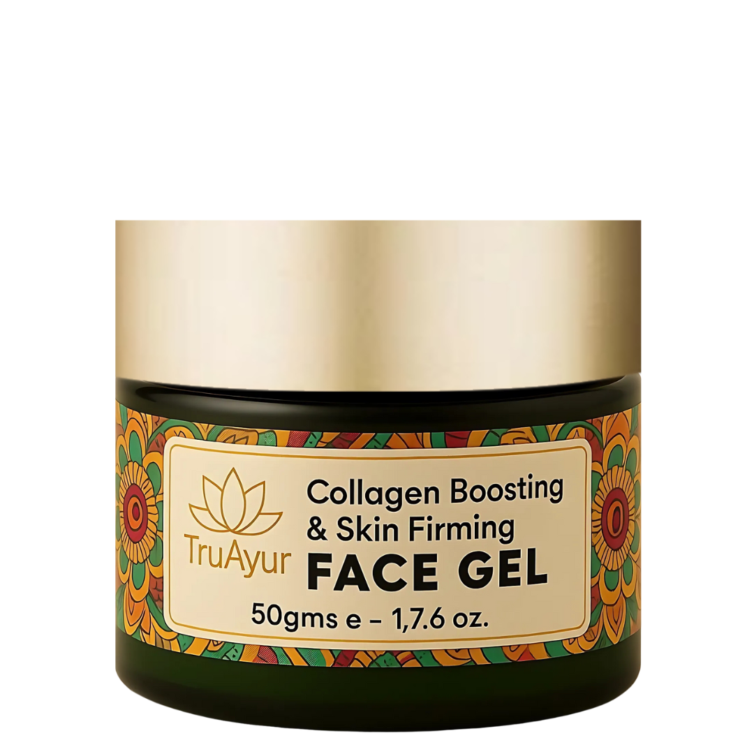 Gel viso rassodante e stimolante del collagene con cicatrice, aloe vera, tè verde e moringa