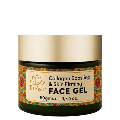 Gel viso rassodante e stimolante del collagene con cicatrice, aloe vera, tè verde e moringa