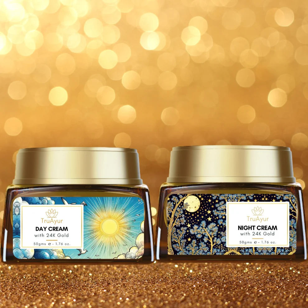 Crema combinata giorno e notte all'oro 24K