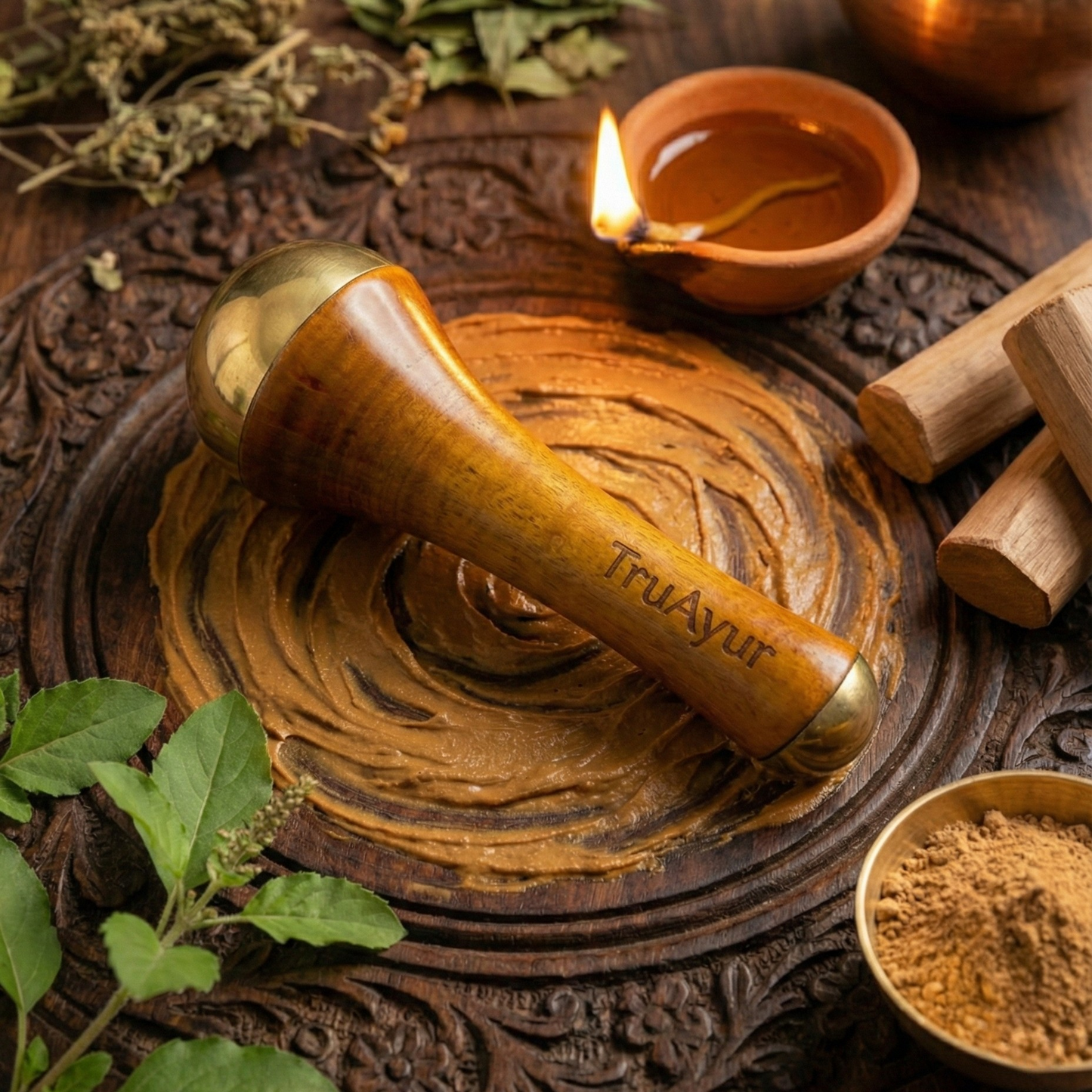 Bacchetta Kansa per massaggio viso e corpo